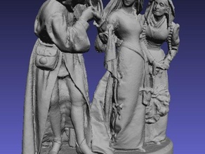 madam your mother craves word you scans replicas 19th century art john rogers group juliet literature orpheum theater plaster romeo sculpture shakespeare sioux falls south dakota statue victorian 3d print model - Mito3D