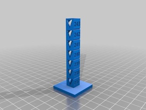 temp Kalibrierung tower 237 243 3 d drucken tests angepasst 3d print model - Mito3D
