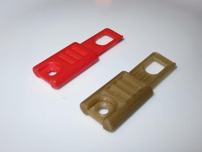 trolley chain key mechanical toys keychain lock shopping cart 3d print model - Mito3D