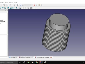cilindrica estriada 3d impresión 3d print model - Mito3D