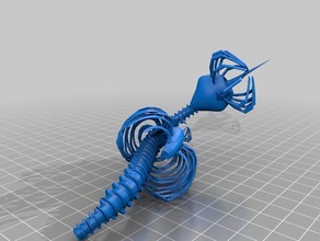 skelett qualche cosa sculture 3d print model - Mito3D