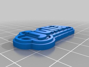 clauer juli&agrave chaveiros personalizado 3d print model - Mito3D
