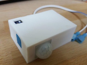 pir wifi hum lum powerbox sensor box electronics 3d print model - Mito3D