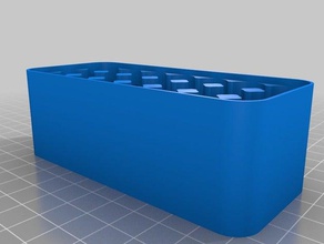 21 aa caja de la batería - parte superior organización personalizado 3d print model - Mito3D