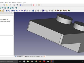 bloque 2x1 con placa plana 2x2 3d l'impression 3d print model - Mito3D