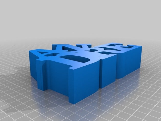 my customized variable word sculpture sculptures 3D print model - Mito3D