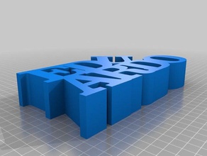 my customized variable word sculpture sculptures 3d print model - Mito3D