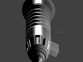 personalizado sabre de luz punho feito o blender adereços espada skywalker estrela star wars techman techman017 3d print model - Mito3D