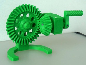 bevel gear drive model mechanical toys 3d print model - Mito3D