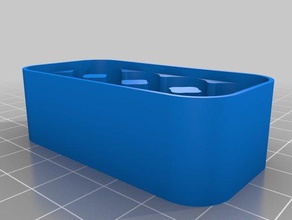 battery case 4x2 haut organization customized 3d print model - Mito3D