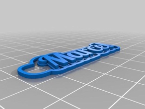 marcel keychain-2 Schlüsselanhänger angepasst 3d print model - Mito3D