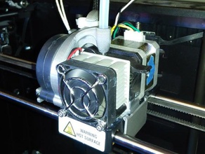 replicator 2 active cooling fan mount 3d printer parts cockpit brace part replicator2 upgrade 3d print model - Mito3D