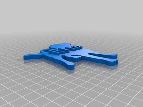 rita-id sh bl Schlüsselanhänger angepasst 3d print model - Mito3D