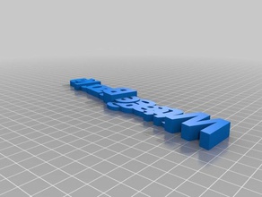 wattage bazooka- name keyring keyfob organization customized 3d print model - Mito3D