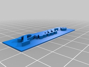 özelleştirilmiş basit metin işaret pratts benim benzin işaretler logoları 3d print model - Mito3D