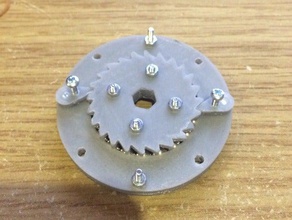 bearing ratchet mechanism engineering cad creo mechanical model velleman 3d print model - Mito3D