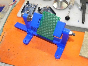 pcb de rotação stand eletrônica electonics ferramentas titular solda 3d print model - Mito3D