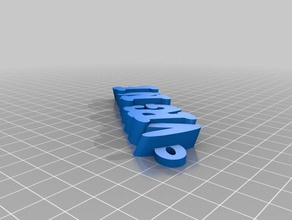 virg organización personalizado 3d print model - Mito3D