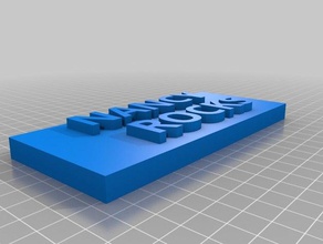 nancy rocks signs & logos customized 3d print model - Mito3D