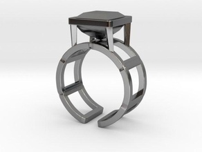 square wire ring 1753mm gem rings 3d print model - Mito3D