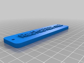 meine angepasste schluesselanhaenger namensschild 3d drucken 3d print model - Mito3D