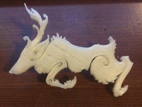celtic stag çekmece kolu dekor geyik 3d print model - Mito3D