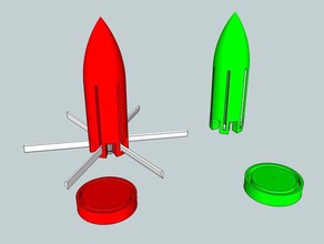 co2 cohete deporte al aire libre airsoft el barril canon misil mortero la patata proyectil softair sparklet spud 3d print model - Mito3D