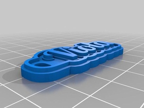 viola Schlüsselanhänger angepasst 3d print model - Mito3D