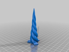 fine licorne unicorn horn generator v08b fashion customized 3d print model - Mito3D