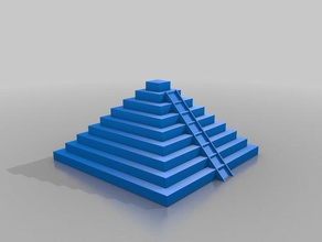 maya ve Aztek piramit, ziggurat heykeller 3d print model - Mito3D