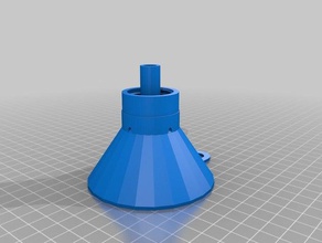 ventilación de rosca la botella pet embudo 3d impresión 3d print model - Mito3D