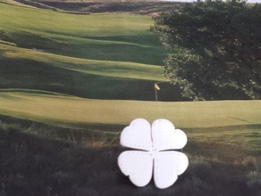 four-leaf clover ball marker sport outdoors 4-leaf spotter golf 3d print model - Mito3D