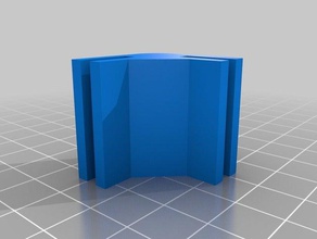 meine angepasste parametrische mini modulare Rahmensystem Ecke-block-Bahn Teile 3d print model - Mito3D
