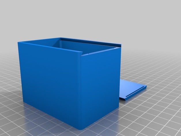 box supercap bloc sliding top containers customized 3D print model - Mito3D