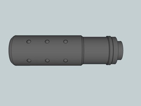 airsoft mk 23 de corto silenciador juguete juego accesorios cosplay arma fuego larp lrp mk23 rifle softair supresor 3d print model - Mito3D