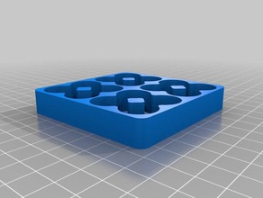 4 16650-lithium-Batterie-Halter - Organisation angepasst 3d print model - Mito3D