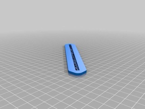 letter gauge royal mail small bed office 3d print model - Mito3D