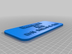 il mio segno personalizzata attenzione mago cattivo lavoro i segni loghi 3d print model - Mito3D