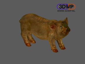 domuz heykel 3d tarama tarar kopyaları tarayıcı hayvan artec meshmixer Heykeli 3d print model - Mito3D