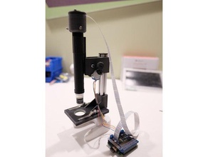 iot pi microscope v3 biology education electronics raspberry science stepper 3d print model - Mito3D