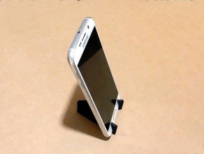 customizable foldable phone stand mobile openscad 3d print model - Mito3D