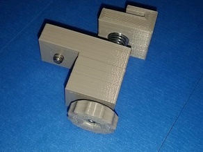 remixed bed clip 3d printer parts cobblebot part glass openscad 3d print model - Mito3D