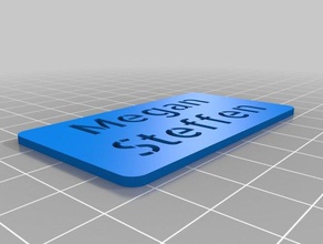 schablone megan Zeichen logos angepasst 3d print model - Mito3D