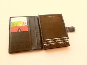 blackberry passport case mobile phone cellphone leather 3d print model - Mito3D