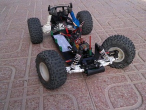 upgrade traxxas stampede rustler conversion truggy rc vehicles chassis radiocontrolled 3d print model - Mito3D
