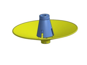 cône de fil titulaire la machine à coudre brother printrbot support bobine 3d print model - Mito3D