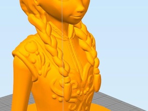 frozen anna buste sculptures film 3d print model - Mito3D