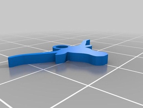 longhorn keychain other 3d print model - Mito3D