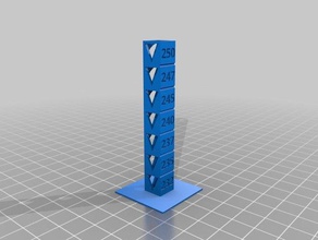 meine angepasste temp Kalibrierung tower 3 d drucken tests 3d print model - Mito3D