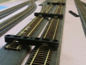 ho scale track spacer hobby 3d print model - Mito3D